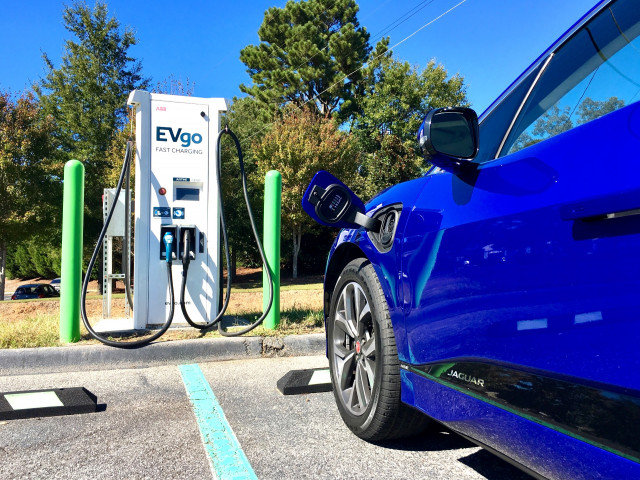 2019 Jaguar I-Pace at EVgo charger
