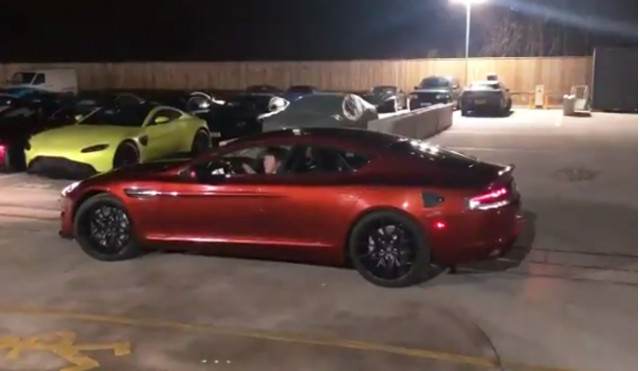 Aston Martin Rapide E prototype from video posted by Andy Palmer Aston Martin Rapide E prototype from video posted by Andy Palmer