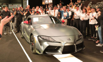 First customer examples of 2020 Toyota Supra roll off the line