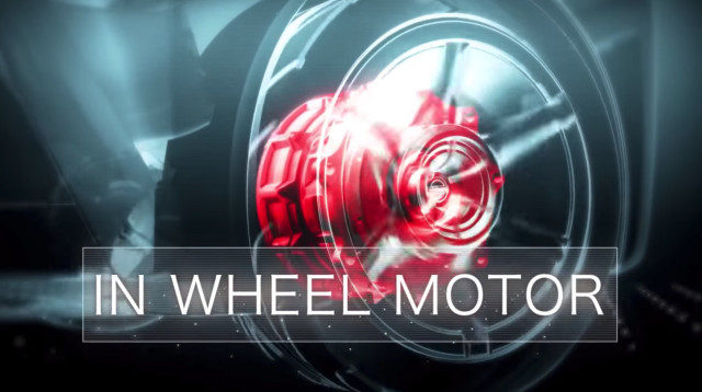 In-wheel motor teaser - from Nissan BladeGlider video