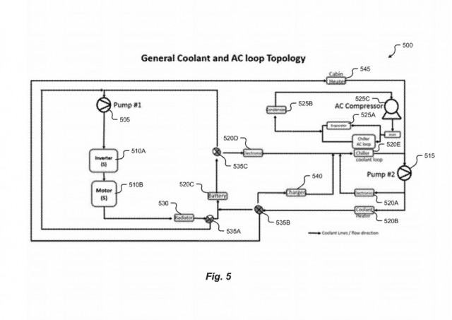NIO battery cooling - coolant loop patent