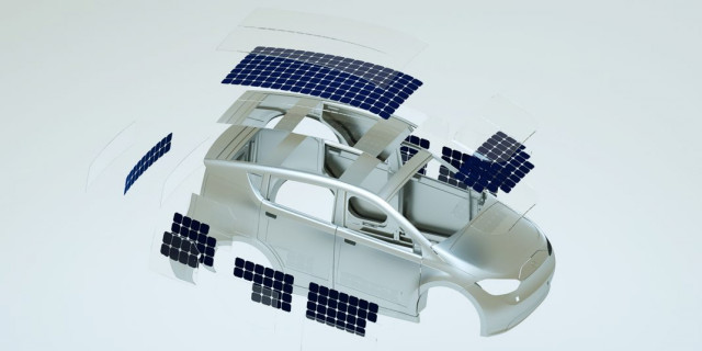 Sono Sion solar charged electric car solar panels  Sono Sion solar charged electric car solar panels