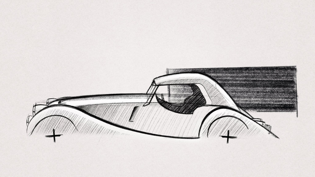 Teaser for Morgan Wide Body sports car