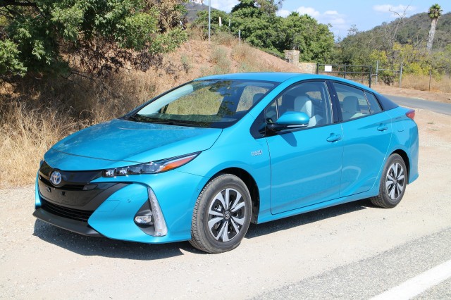 2017 Toyota Prius Prime test drive, Ojai, California, Sep 2016