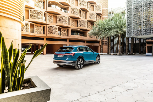 2019 Audi e-tron first drive - Abu Dhabi UAE, December 2018