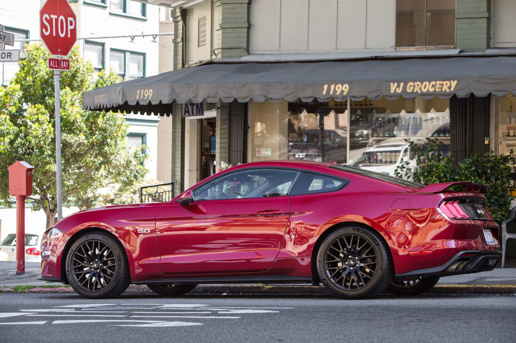 Ford Mustang GT near Clay and Taylor streets in San Francisco (Matt Dayka/For Motor Authority) Ford Mustang GT near Clay and Taylor streets in San Francisco (Matt Dayka/For Motor Authority)