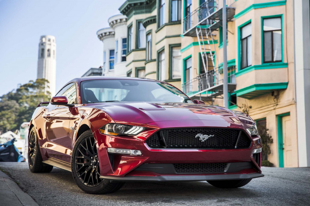 Ford Mustang GT near San Francisco's Coit Tower (Matt Dayka/For Motor Authority) Ford Mustang GT near San Francisco's Coit Tower (Matt Dayka/For Motor Authority)