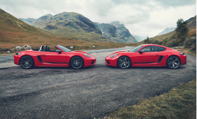 2019 Porsche 718 Boxster and Cayman T