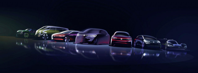 Volkswagen 8-car MEB electric-car lineup