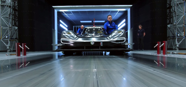 VW ID R in the wind tunnel 