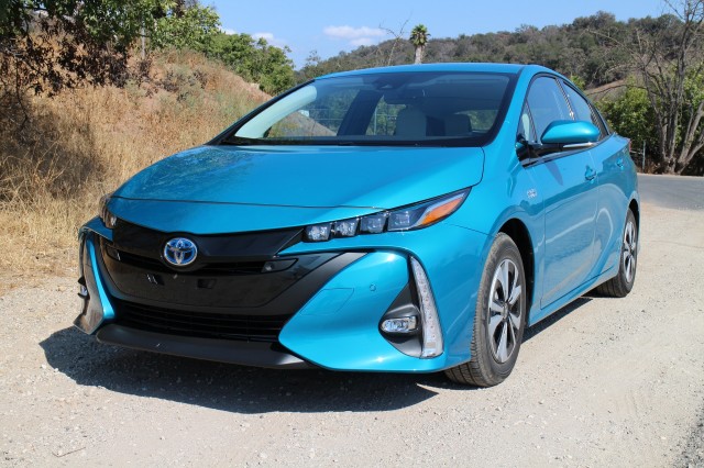 2017 Toyota Prius Prime test drive, Ojai, California, Sep 2016