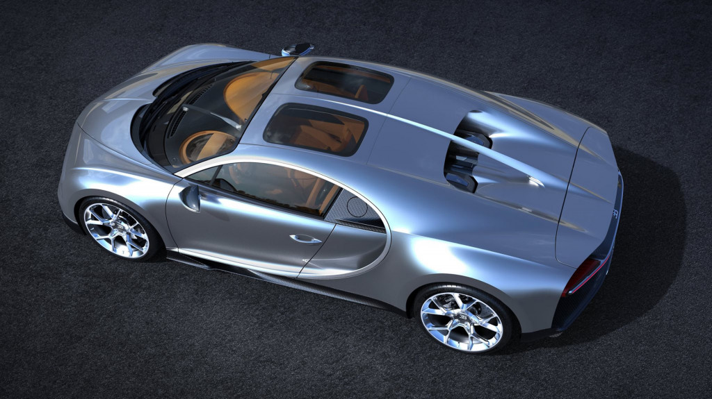 Bugatti Chiron with Sky View roof option