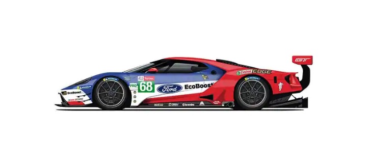 Ford GT 24 Hours of Le Mans livery, 2019 Ford GT 24 Hours of Le Mans livery, 2019