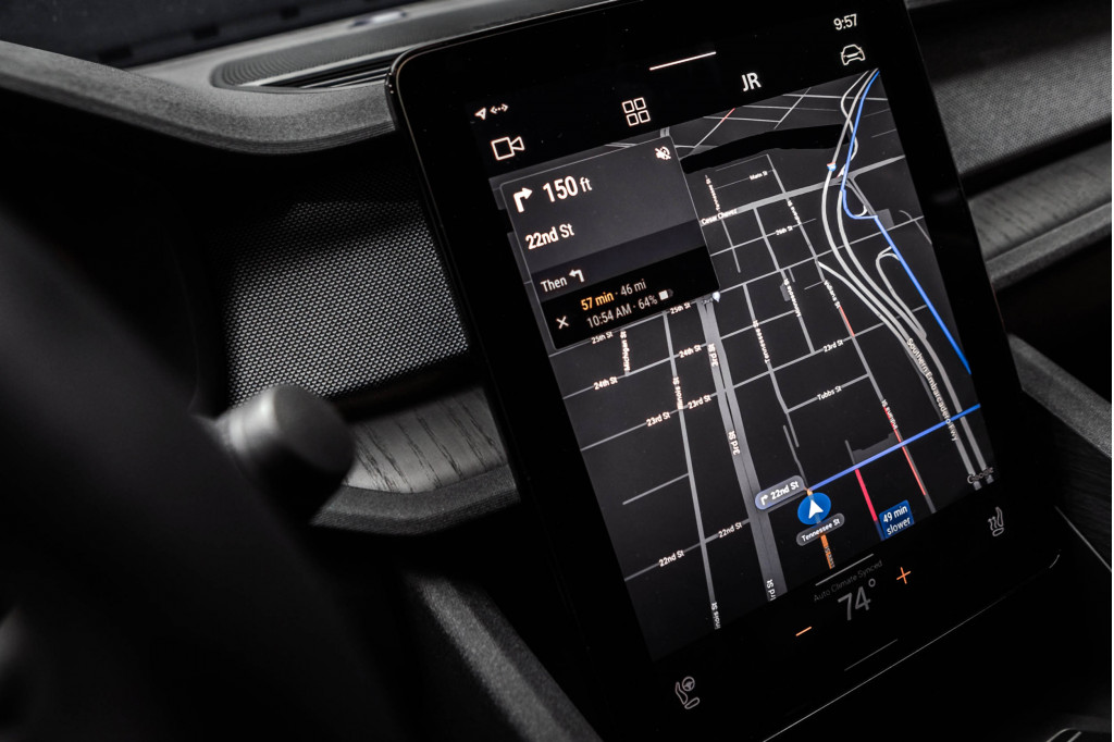 Google's Android-based infotainment in the Polestar 2