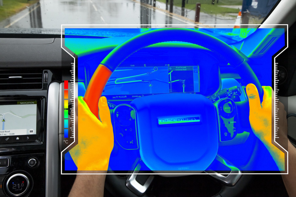 Jaguar Land Rover sensory steering wheel