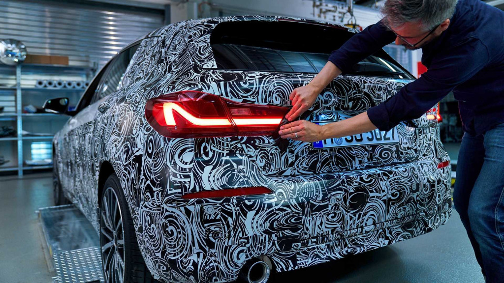 Teaser for 2019 BMW 1-Series hatchback