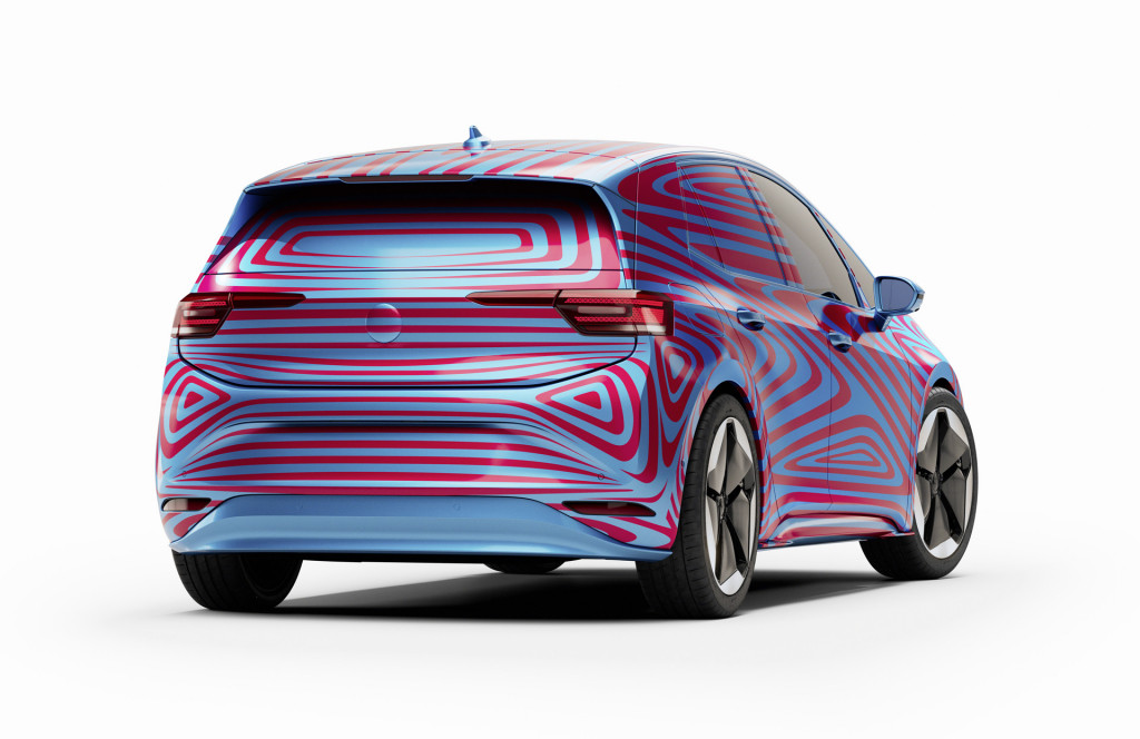 Teaser for 2020 Volkswagen ID 3 debuting at 2019 Frankfurt auto show Teaser for 2020 Volkswagen ID 3 debuting at 2019 Frankfurt auto show