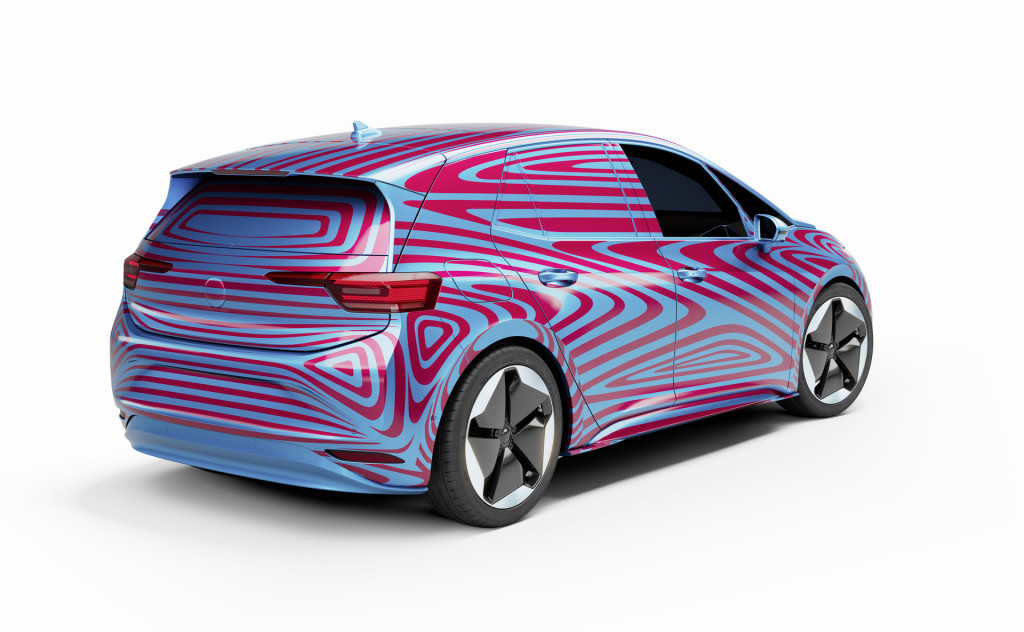Teaser for 2020 Volkswagen ID 3 debuting at 2019 Frankfurt auto show Teaser for 2020 Volkswagen ID 3 debuting at 2019 Frankfurt auto show