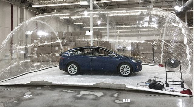 Tesla Model X tested for fine particulates