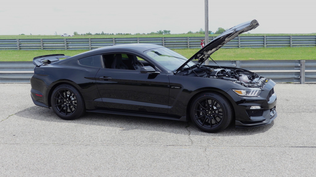 2019 Ford Mustang Shelby GT350 Gingerman Raceway track day, photo courtesy of James Fontaine