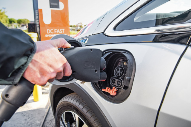 Chevrolet Bolt EV at ChargePoint station