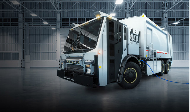 Mack Electric LR garbage truck