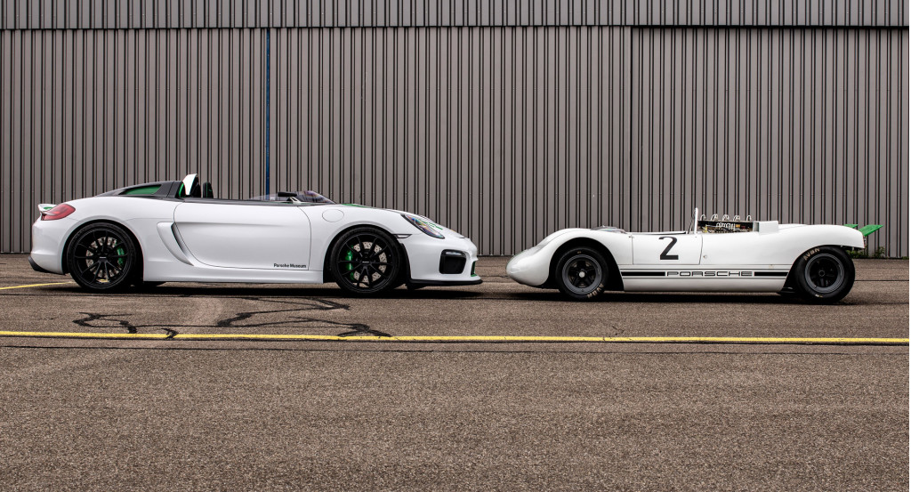Porsche 981 Bergspyder prototype and 1968 909 Bergspyder