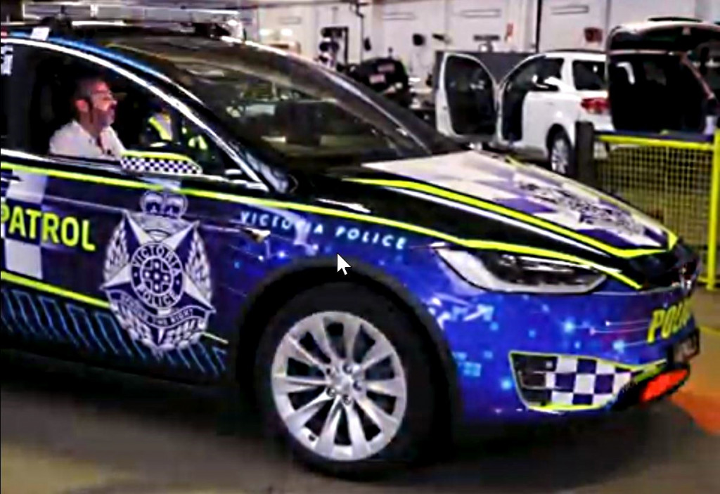 Victoria (Australia) Police Tesla Model X (Credit: Victoria Police) Victoria (Australia) Police Tesla Model X (Credit: Victoria Police)