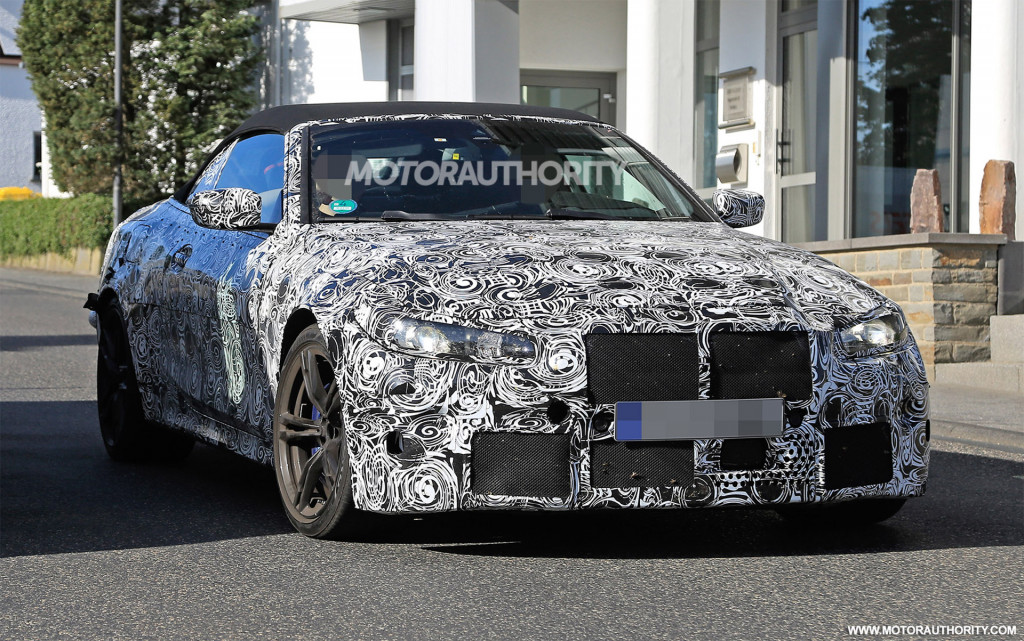 2021 BMW M4 Convertible spy shots - Image via S. Baldauf/SB-Medien