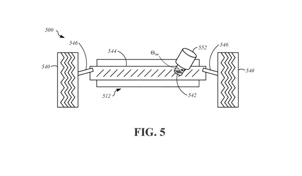 Apple steer-by-wire patent drawing Apple steer-by-wire patent drawing