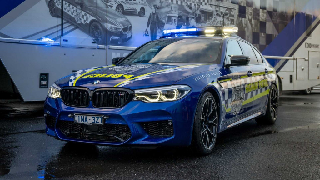 BMW M5 Competition police car for Victoria Highway Patrol