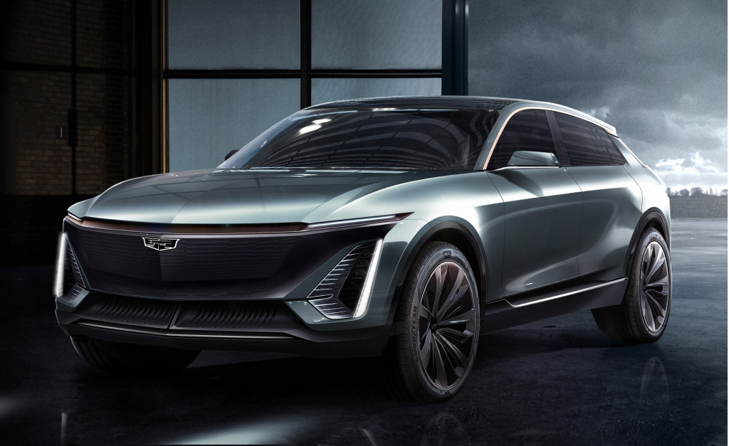 Future Cadillac long-range electric large luxury utility vehicle (rendering), 2019 Detroit auto sho Future Cadillac long-range electric large luxury utility vehicle (rendering), 2019 Detroit auto sho