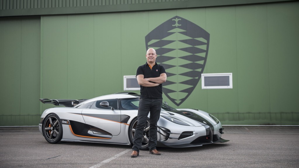 Christian von Koenigsegg and the Koenigsegg One:1