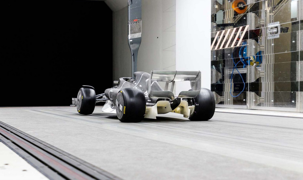 2021 Formula One race car aerodynamic testing - Photo credit: Formula1.com
