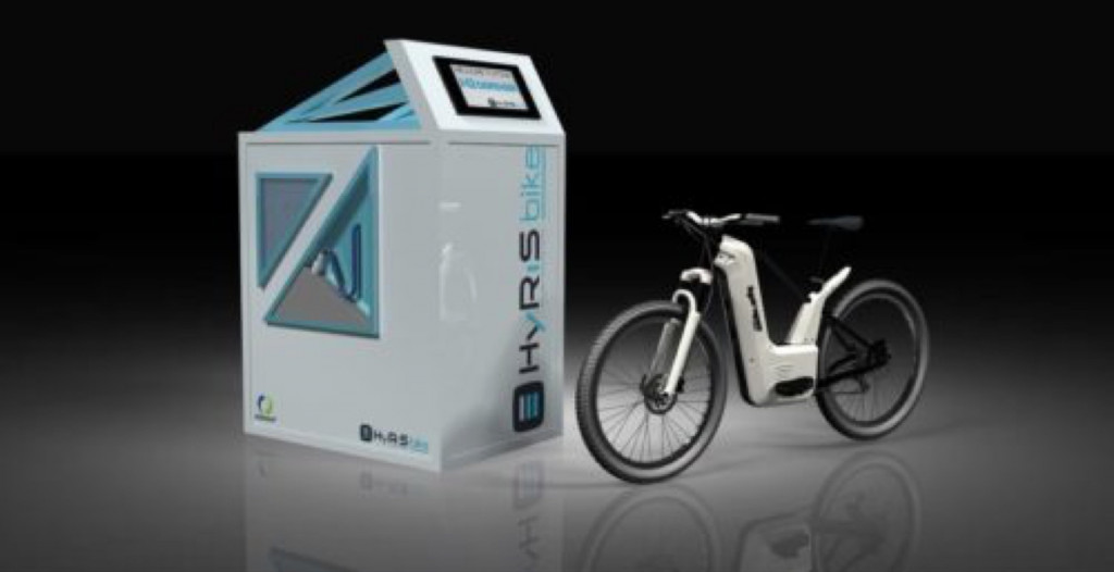 Alpha2.0 hydrogen fuel-cell e-bike with hydrogen station