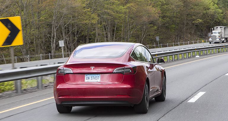 Consumer Reports Tesla Model 3 testing Navigate on Autopilot [CREDIT: Consumer Reports]