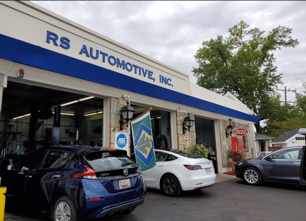 EV service area first station converting fully to charging [photo: Maryland Energy Administration]
