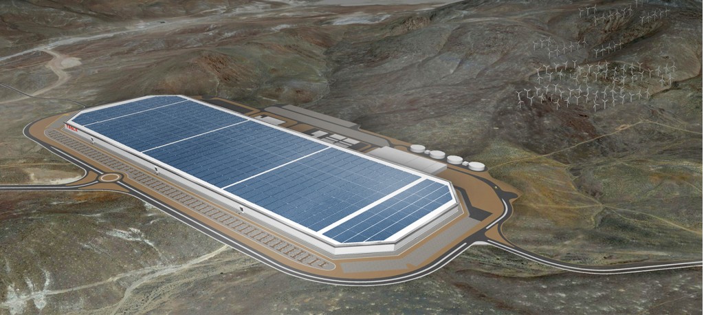 Tesla Gigafactory battery plant in Nevada