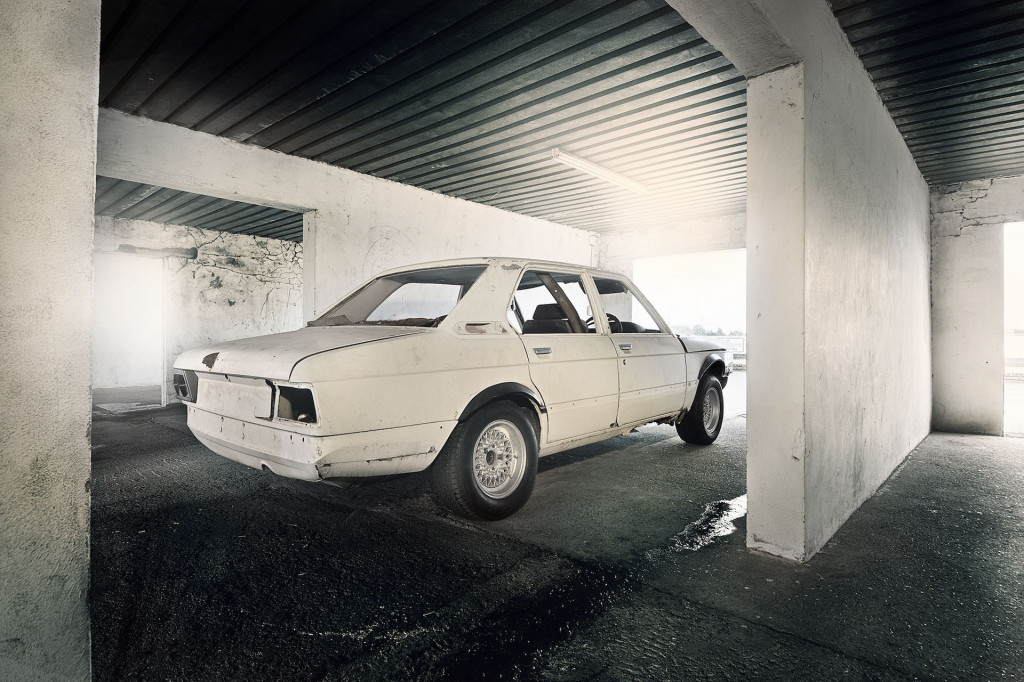 The restored BMW 530 MLE returns home