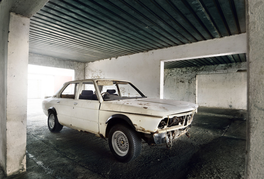 The restored BMW 530 MLE returns home