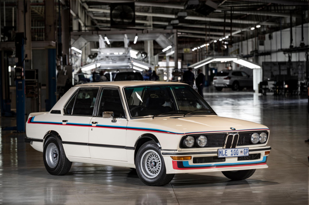 The restored BMW 530 MLE returns home