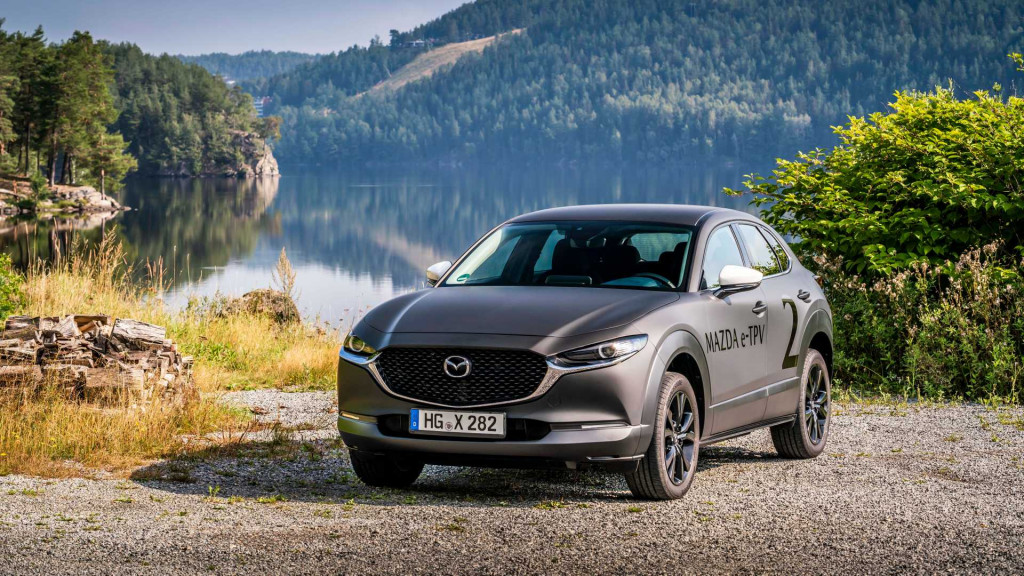 Mazda e-TPV electric car test mule
