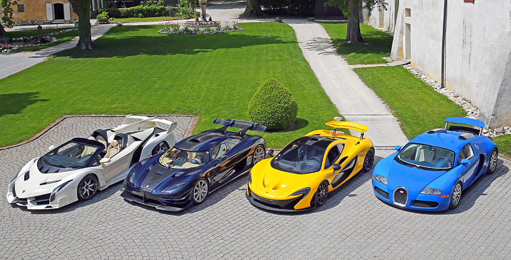Seized supercars of Teodoro Nguema Obiang Mangue - Image via Bonhams