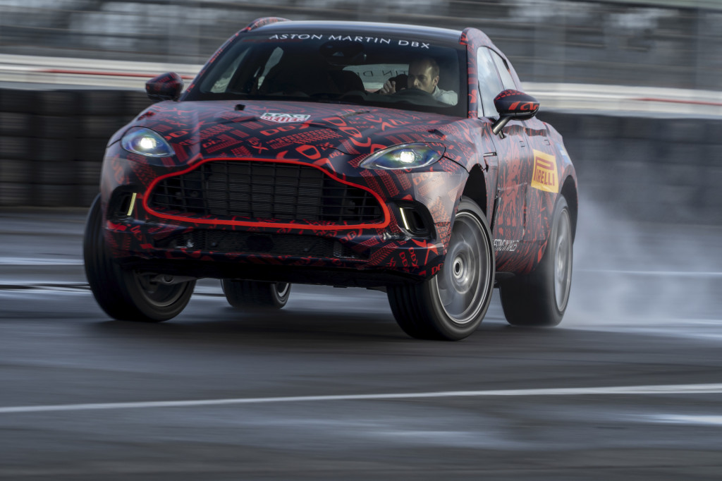 Teaser for Aston Martin DBX debuting in December 2019