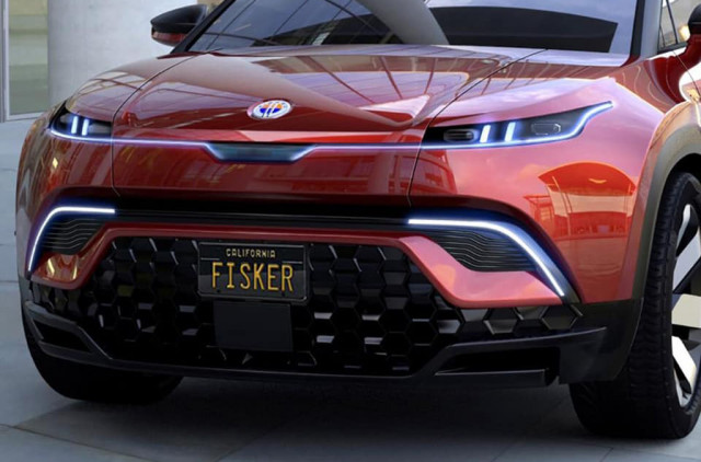 Teaser for Fisker Ocean electric SUV