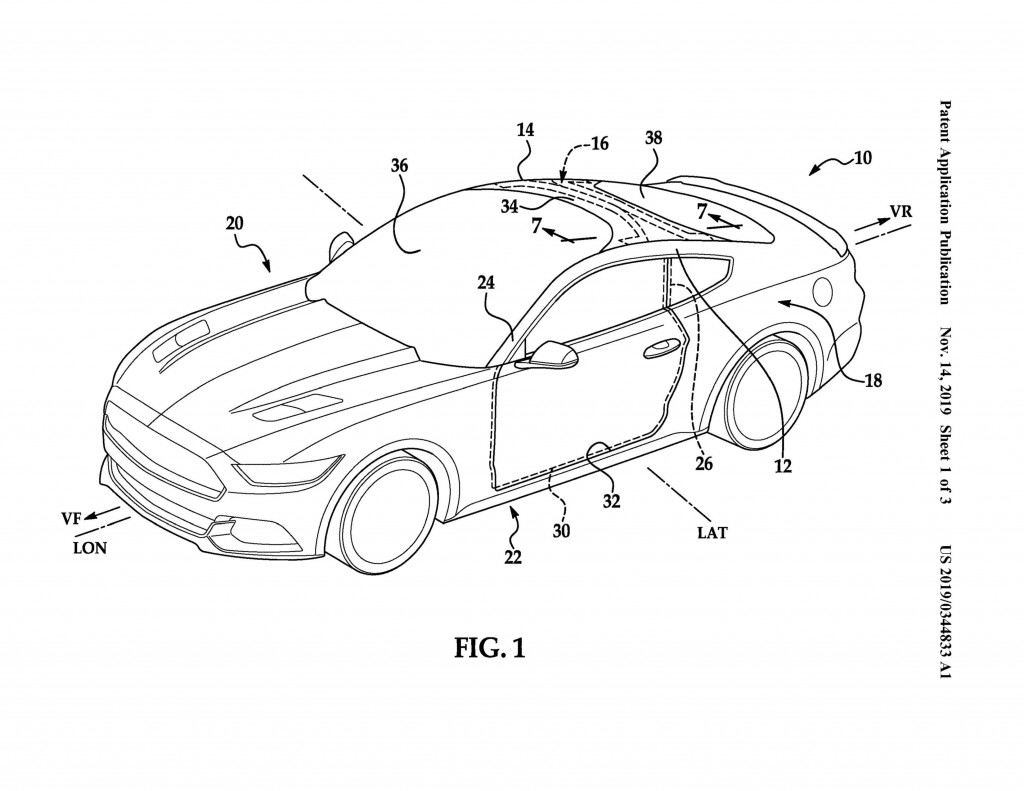 Ford vehicle roof patent Ford vehicle roof patent
