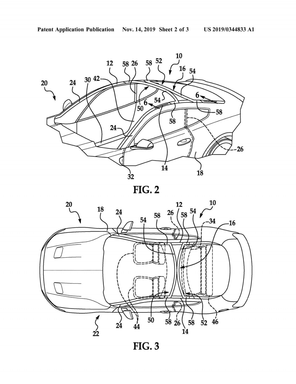 Ford vehicle roof patent Ford vehicle roof patent