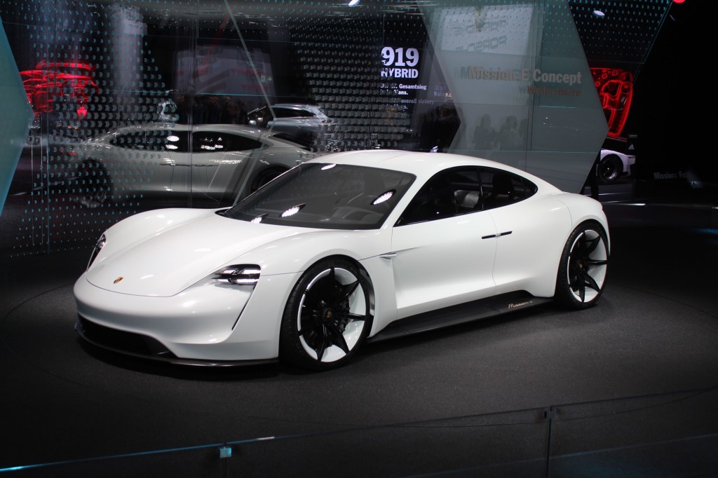 Porsche Mission E Concept - 2015 Frankfurt Auto Show live photos