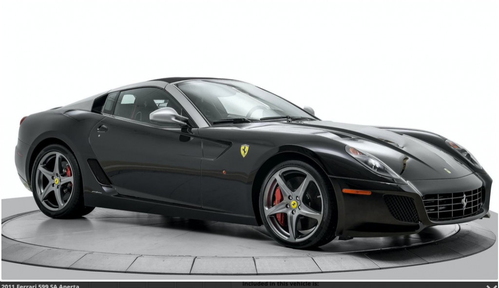 2011 Ferrari 599 SA Aperta