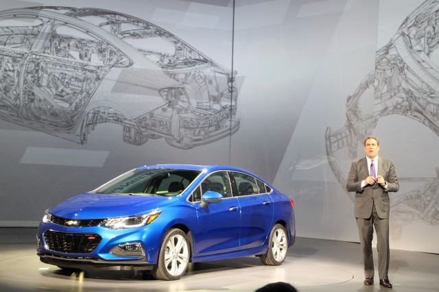 2016 Chevrolet Cruze with Mark Reuss unveiling, Detroit, Jun 2015